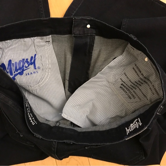 Mugsy mens jeans darkest blue 42 x  32 . Like new! - Picture 6 of 6